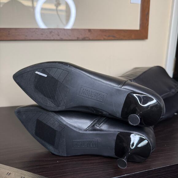 Kenneth Cole Blossom 50 Leather Knee High Kitten Heel Stretch Boots Womens 7.5 - Picture 10 of 11